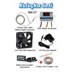 Garanti Kuluçka Makinası Seti 17, Dijital Termostat, Silikon Rezistans, Fan ve Nem Termometre ile