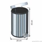 Garanti Metal 1004 16 lt Pedallı Çöp Kovası