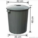 Garanti Metal 7485 50 lt Plastik Klasik Kapaklı Çöp Kovası