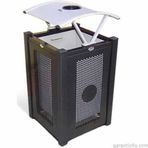 Garanti Metal 7604 65 lt Modern Bahçe Tipi Çöp Kovası