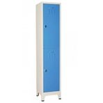 Garanti Ofis Metal Mavi Gri 41x40x200 cm İkili Yarım Kapılı Soyunma Dolabı Mavi Gri 41X40X200