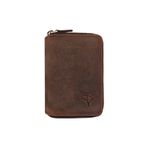 Garbalia Fargo Vintage Kahverengi Deri Unisex Cüzdan