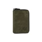 Garbalia Fargo Vintage Yeşil Deri Unisex Cüzdan