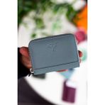 Garbalia Sydney Deri Bozuk Para Gözlü Rfid Engelleyici Unisex Cüzdan - Mint Yeşili