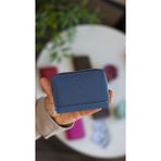 Garbalia Sydney Deri Bozuk Para Gözlü Rfid Engelleyici Unisex Cüzdan - Petrol