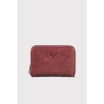Garbalia Sydney Hakiki Deri Bozuk Para Gözlü Rfid Engelleyici Unisex Cüzdan - Bordo