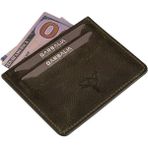 Garbalia Walteria Crazy Deri Mini Unisex Kartlık - Yeşil