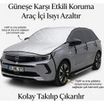 Gard Oto Oto Güneşlik Araç Dolu Brandası 4 Mevsim Her Hava Şartına Dayanıklı Otomabil Yarım Brandası Suv Model 4katmanlı - Metalik Gri