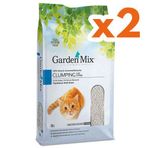 Garden Mix 2x10 lt İnce Taneli Bebek Pudralı Topaklaşan Kedi Kumu