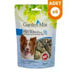 Garden Mix Balık Derisi Sargılı Kemik Köpek Ödülü - 6 Adet 75 Gr