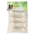 Garden Mix Beyaz 13 cm 4'lü Paket Düğümlü Sütlü Deri Kemik