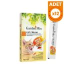 Garden Mix Malt ve Ördekli Sıvı Kedi Ödül Maması - 12 Adet 5x15 Gr