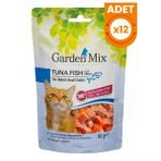 Garden Mix Ton Balıklı Düşük Yağlı Şekersiz Kedi Ödül Maması - 60 Gr 12 Adet