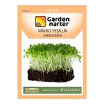GARDEN NARTER Mikro Yeşillik Için Microgreen Organik Beyaz Marul Tohumu Mikro Filiz Tohumu 7 gr 7000 Tohum