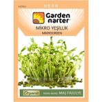 Garden Narter Mikro Yeşillik Için Microgreen Organik Maş Yeşil Fasulye Tohumu 30 gr 120 Tohum - 1 Paket