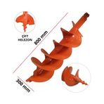Garden Pro 300 mm Çift Helezonlu Toprak Burgu Ucu