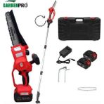 Garden Pro Gardenpro VST9C208 Lityum Akülü Uzatma Aparatlı Budama Testeresi - Kırmızı - Siyah