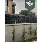 Garden World Antrasit 100 cm x 1 metre çim çit bahçe çiti çimli çit - 99 cm x 1 metre
