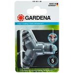 Gardena 2934-20 3 yönlü Y Kaplini, Hortum dalları için, Hortum uzunluğu boyunca bağlantılar, Tek Su Kaynağının Eşzamanlı Kullanımı için 19 mm (3/4 inç) Hortumlara uyarlama