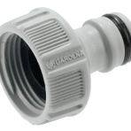 Gardena Musluk bağlantısı 26,5 mm (G 3/4 inç): Su hortumu bağlantısı için adaptör, sıçrama önleyici teknoloji, donmaya karşı dayanıklı, orijinal Gardena sistemi, ambalajsız ambalaj (18221-20)