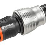 Gardena Premium su durdurucu 19 mm (3/4 inç): Aquastop, hızlı cihaz değişimi, bükülmeye karşı koruma, yüksek hortum tutma gücü, donmaya dayanıklı, ambalajlı (18254-20), siyah/gümüş, 19 mm (3/4 inç)