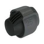 Gardena Yağmurlama sistemi uç parçası: Gardena döşeme borusu için kilit parçası, boru bağlantısı 25 mm, Quick&Easy bağlantı teknolojisi, Gardena döşeme boruları ile uyumlu, siyah (2778-20)