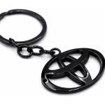 Gardenauto 3D Metal Anahtarlık Toyota Siyah Kaplamalı Estetik Görünüm ve Dayanıklılık Sunar