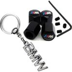 Gardenauto Bmw 3m Logolu Alyanlı Sibop Kapağı ve Krom Anahtarlık