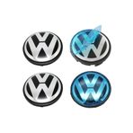 GARDENAUTO Volkswagen Jetta 2011 Sonrası Orjinal Tip Jant Göbeği 55-65mm Krom Anahtarlık