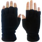 Gardening Eldivenler SAVEX.006 Polar Yarım Parmak Eldiven Siyah
