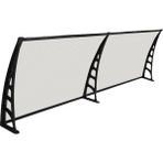 Gardenplast Crocus Kapı Pencere Üstü Pratik 80x240 cm Şeffaf Sundurma