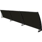 Gardenplast Crocus Kapı Pencere Üstü Pratik 80x360 cm Siyah Sundurma