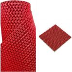 Gardenya Karmaşık Kaydırmaz Pvc Paspas Z Mat Yıldız Iç - Dış Tüm Islak Zemin - 90 x 1000 cm - Kırmızı