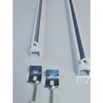 Gardınestan Jung Cfo Gmbh Tek Kanallı Beyaz Alüminyum Ray (Tekli Korniş)+Metal Portray Çok Yönlü Alüminyum Tekli Korniş - 280 cm