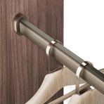 Gardırop Banyo Çamaşır Odası Balkon ve Ticari Otel Klozet Metal Askı Rayı Güçlü Destek ile Elbise Asmak için Sağlam Alüminyum Duvara Monte Çubuk.