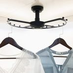 Gardırop Köşesi için 360 Derece Dönen Pantolon Askıları - Vestiyer için Üste Monte Döner Askı - Yerden Tasarruf Sağlayan Depolama Çözümleri için Çok Yönlü Dolap Nizer