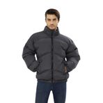 GAREN Unisex Yağmur ve Rüzgar Geçirmez Çapraz Kesim Bomber Oversize Mont Ceket | Waterproof Kaban-mm-4455-SİYAH-XL