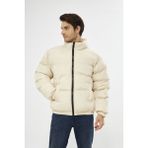 Garen Yağmur Rüzgar Geçirmez Bomber Oversize Mont Ceket Kaban Waterproof MM-153 - Krem - L