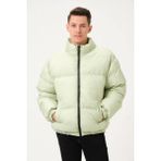 Garen Yağmur Rüzgar Geçirmez Bomber Oversize Mont Ceket Kaban Waterproof - Su Yeşili - 2XL