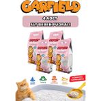 GARFIELD Kedi Kumu 4’lü Paket 5LT Bebek Pudralı Bentonit Kum