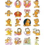 Garfield Sticker Telefon Laptop Notebook Tablet Defter Matara Stiker Etiket ST1107