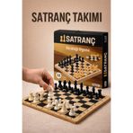Gargamel Ahşap Satranç Takımı 30x30 cm | Satranç Seti | Zeka ve Strateji Oyunu | Çocuk ve Yetişkin İçin