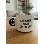 Garibanın Yüzü Gülür Mü? El Yapımı Gülen Kulp Kupa - Hediyelik Kupa Fincan Mug