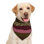 Garlaibi Etnik Boho Afrika Tarzı Kabile Köpek Bandana Eşarp üçgen Önlükler Pet Aksesuarları Kedi Fular White31 Bir Boyut