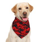 Garlaibi Kırmızı Kamuflaj Noel Köpek Bandana Eşarp Üçgen Önlükler Pet Aksesuarları Kedi Fular