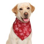 Garlaibi Noel Kar Tanesi Kırmızı Köpek Bandana Eşarp Üçgen Önlükler Pet Aksesuarları Kedi Fular