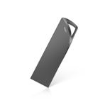 GARMESE 128GB USB 3.0 Flash Sürücü, Su Geçirmez Metal USB Bellek Çubuğu, İnce Başparmak Sürücü Taşınabilir Kalem Sürücü Anahtarlık Delikli Şık Atlama Sürücüsü PC Bilgisayar Arabası için - Gri