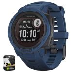 Garmin 010-02293-11 Instinct Solar Rugged Outdoor Watch With Gps Tidal Blue Sche With Premium 2 Yr Cps Geliştirilmiş Koruma Paketi