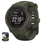 Garmin 010-02293-14 Instinct Solar Rugged Açık Taktik İzle Moss Sche With Premium 2 Yr Cps Geliştirilmiş Koruma Paketi