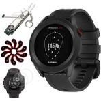 Garmin 010-02472-00 Yaklaşım S12 Gps Golf Watch, 42K + Yüklü Dersler (Black) | Resmi Abd Ortak Modeli | Deco Essentials 2pack Ekran Koruyucu, 7-In-1 Golf Tool & Iron Head Covers - Siyah
